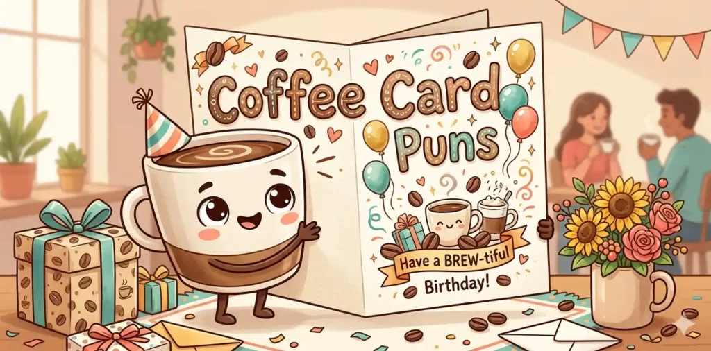 Birthday Card Coffee Puns