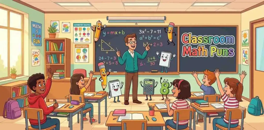 Happy classroom math lesson