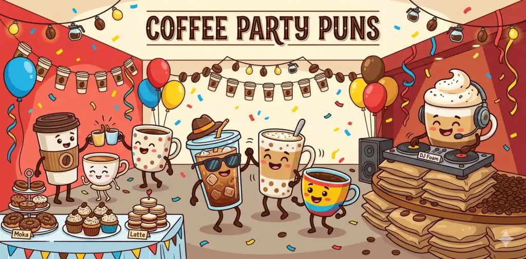 Coffee Party Puns