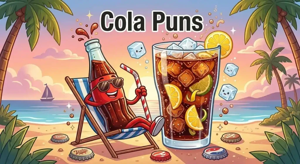 Happy cola bottle with ice