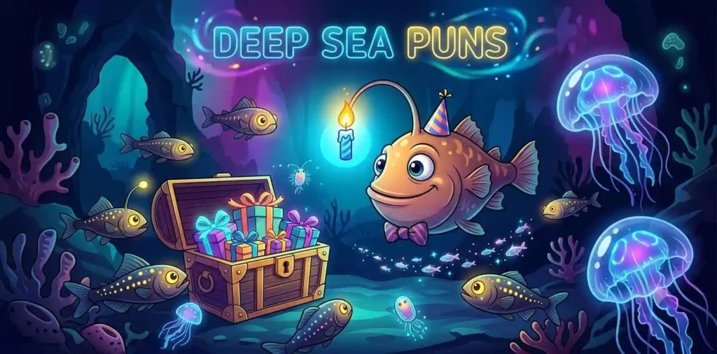 Deep sea fish birthday celebration