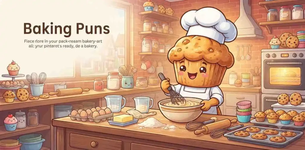 muffin baking happily