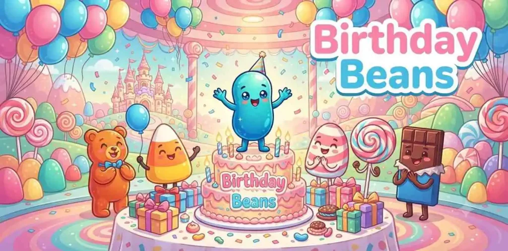 Birthday jelly bean party