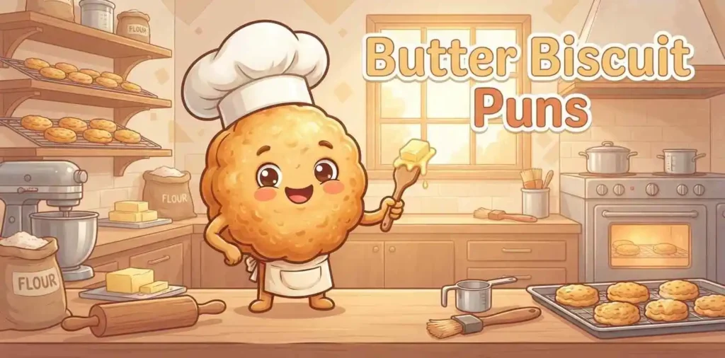Buttery biscuit baking