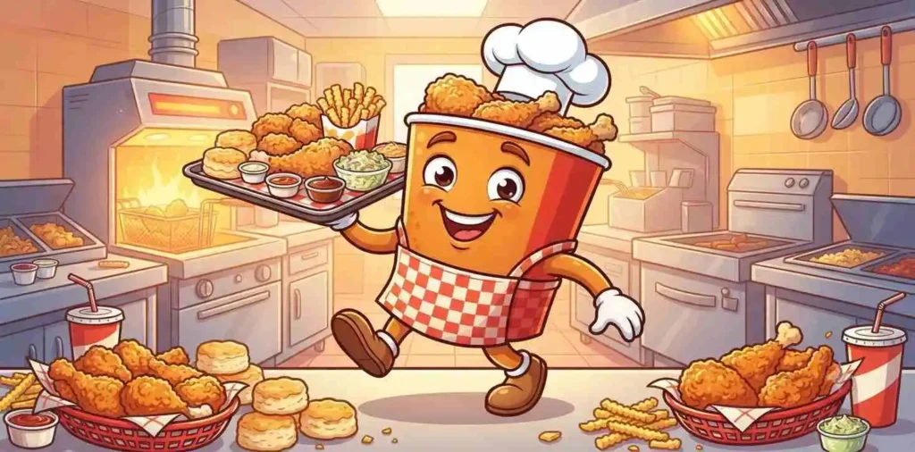 Funny fried chicken
