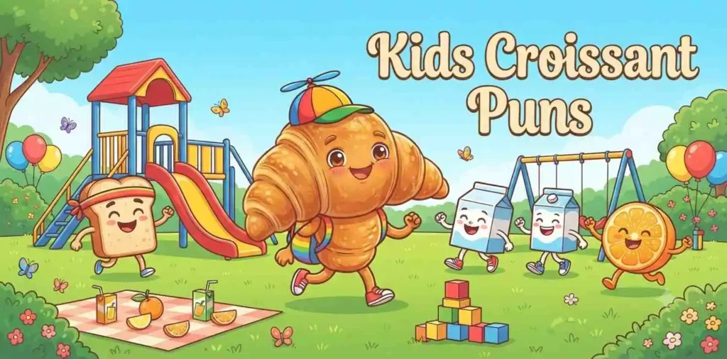 Cute croissant kids