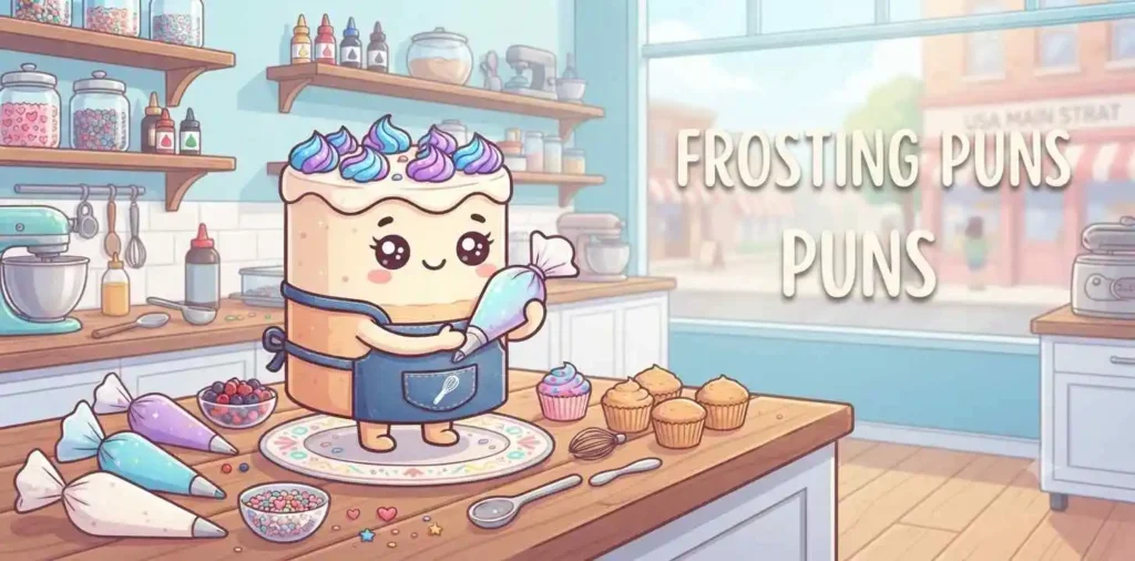 Frosting covered cake decoration