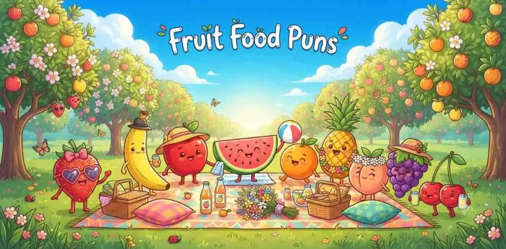 Happy fruit friends