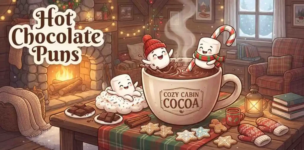 Funny marshmallows in cocoa