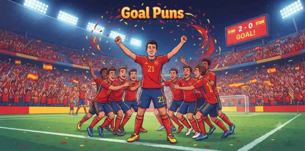 Football player celebrating goal