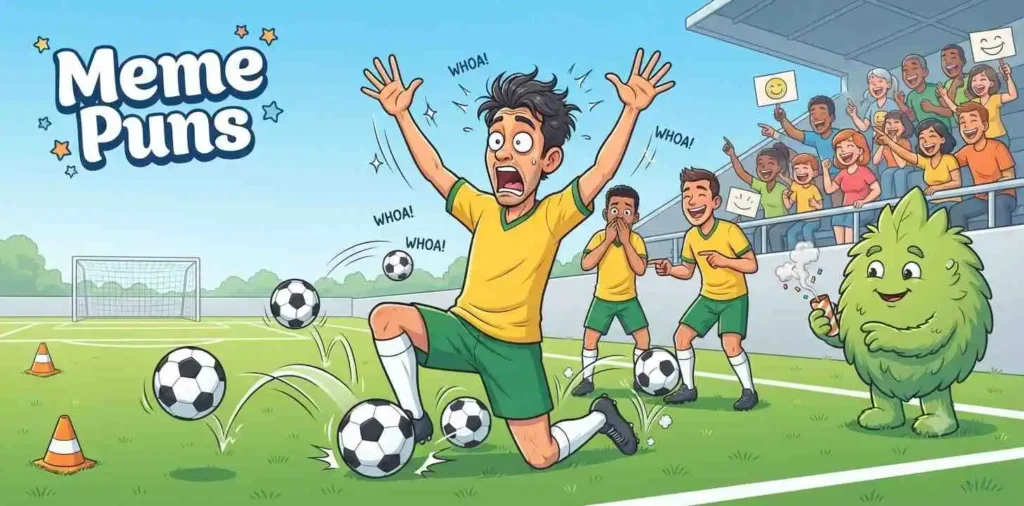 Funny soccer meme moment.