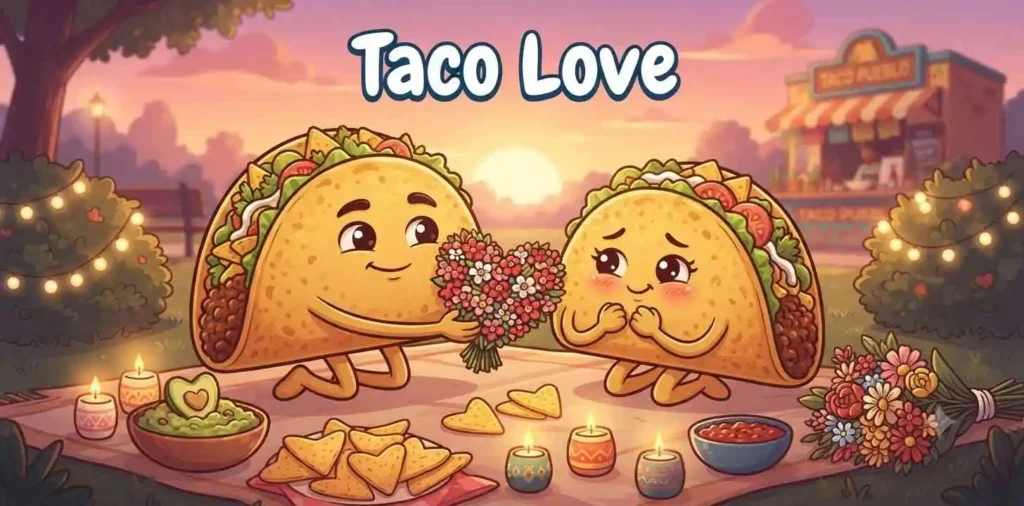 Romantic taco couple