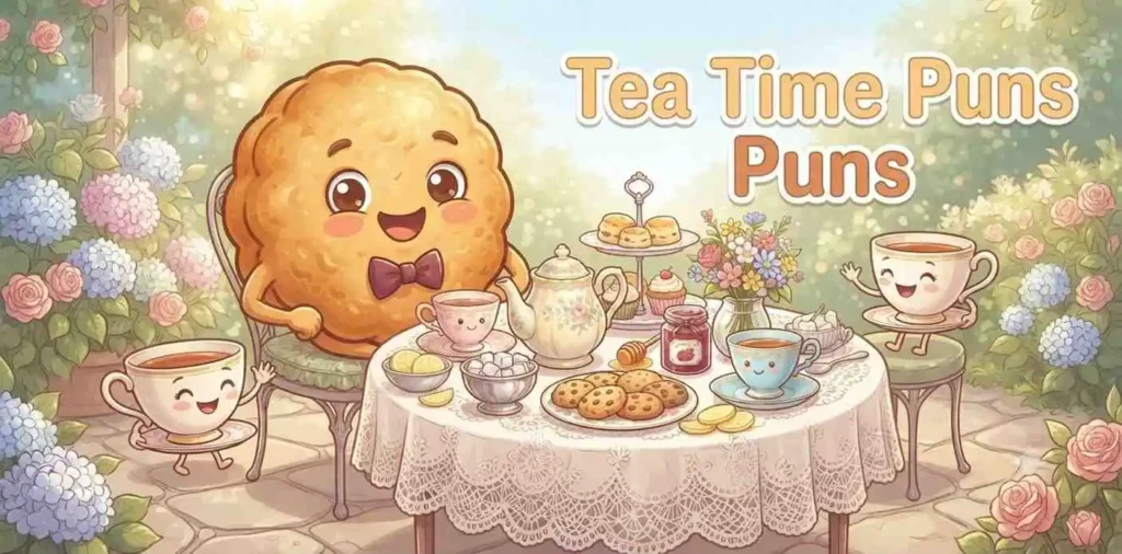 Cozy tea biscuit friends
