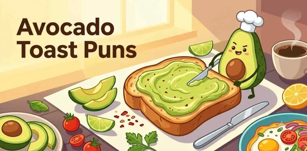 Funny avocado toast