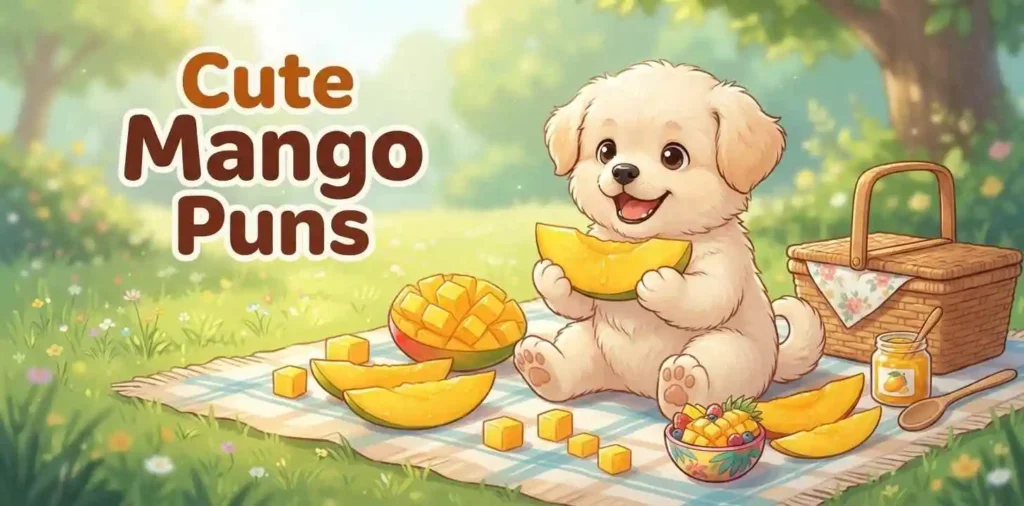 Cute Dog Mango Puns