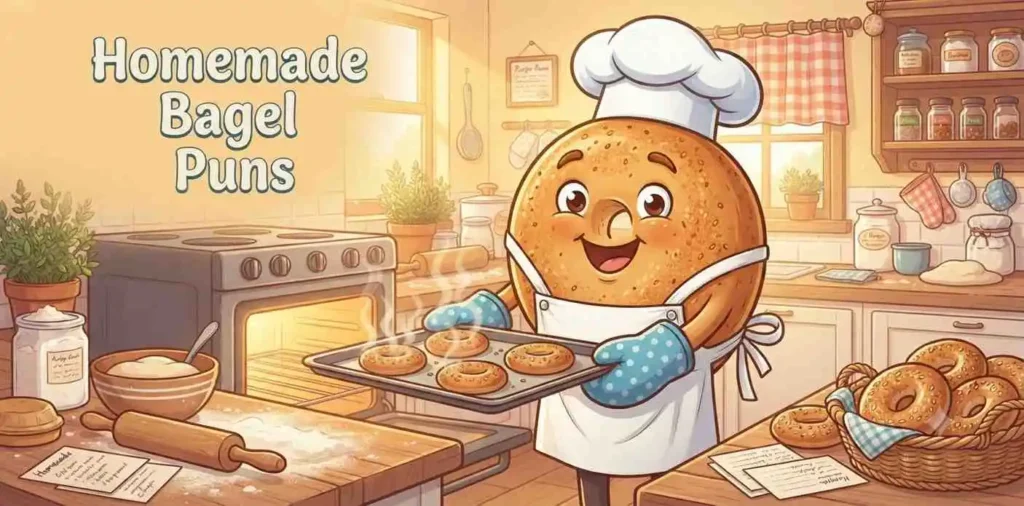bagel baking happily
