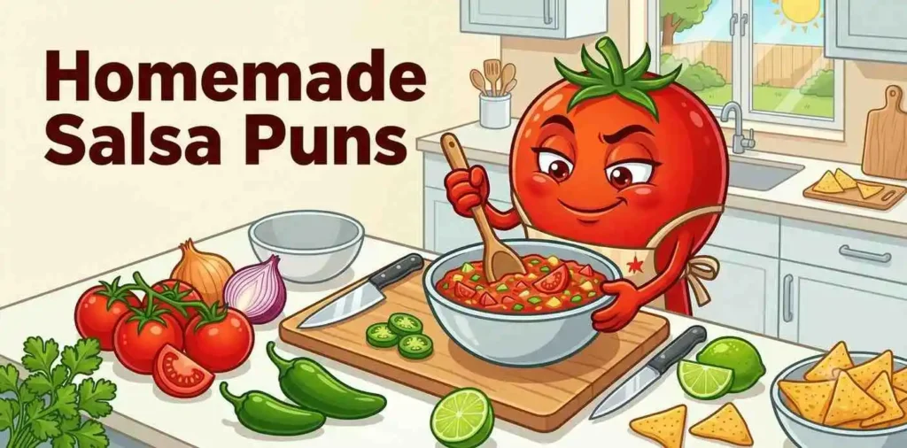 homemade salsa preparation