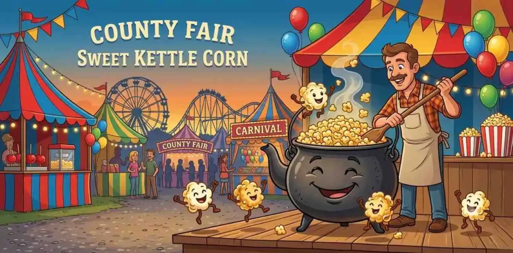 kettle corn smiling