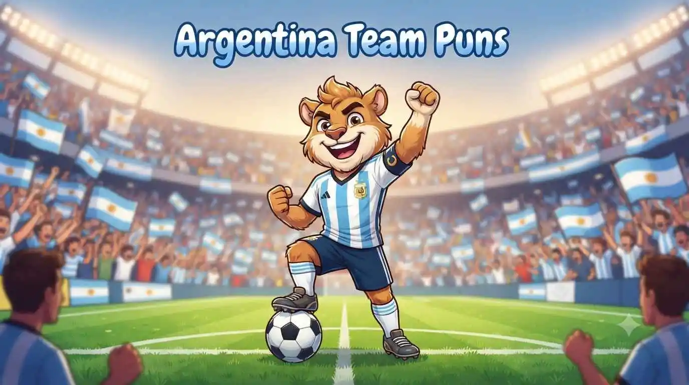 Argentina football mascot celebration