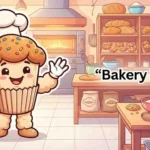 Cute bakery kitchen scene