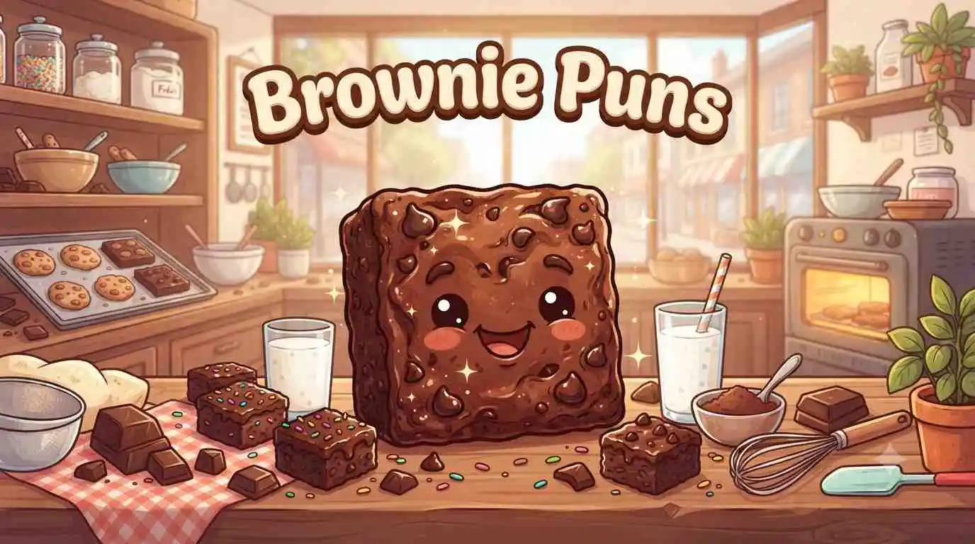 Smiling brownie dessert character
