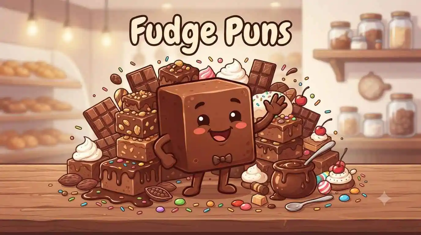 Cute chocolate fudge characters