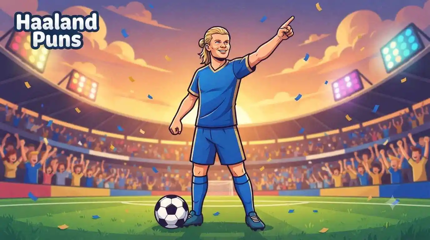 football striker smiling