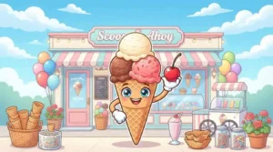 Happy ice cream