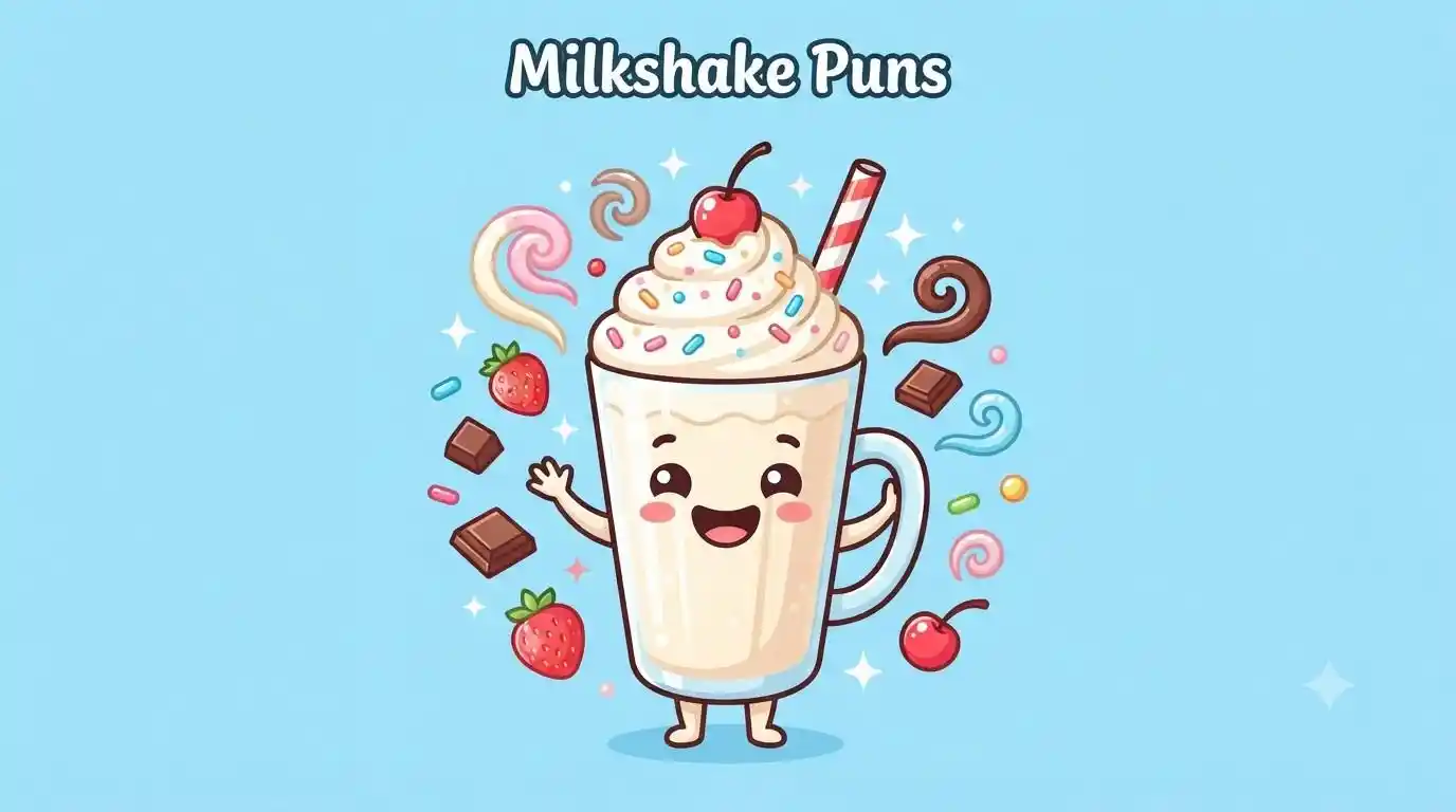 Smiling milkshake character