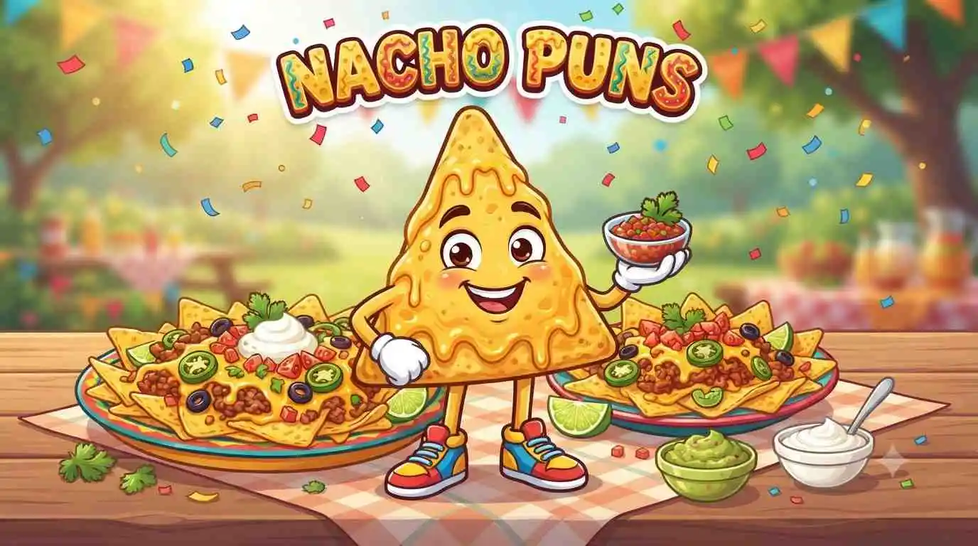Funny nacho mascot